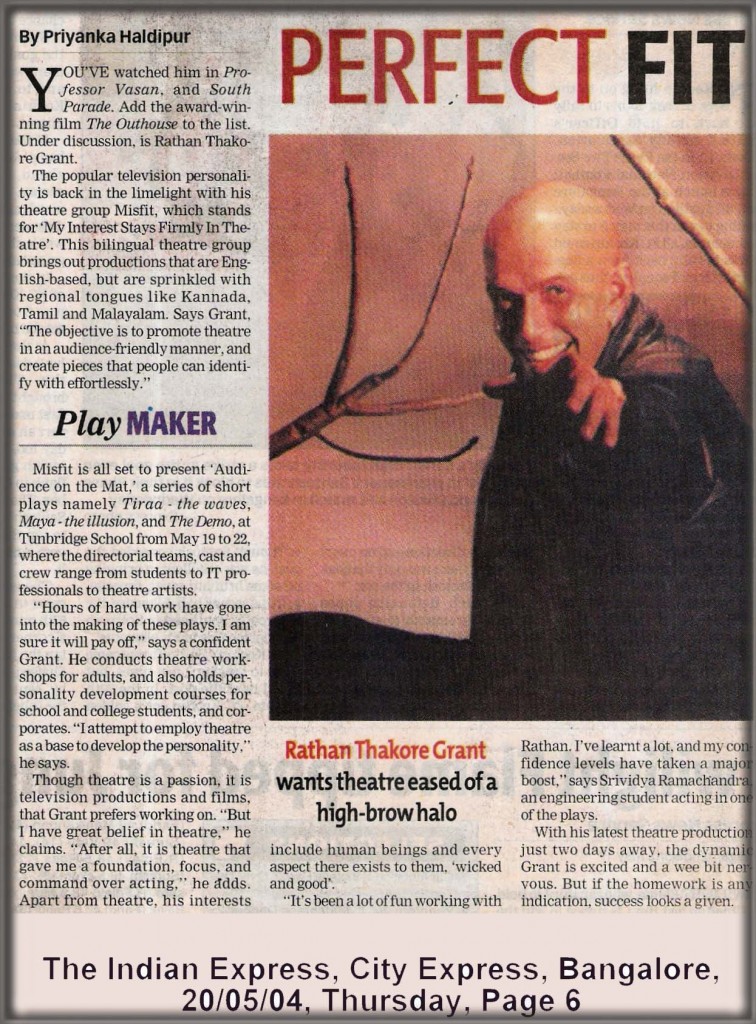 Perfect Fit, The Indian Express, City Expess, Bangalore - 20/05/04