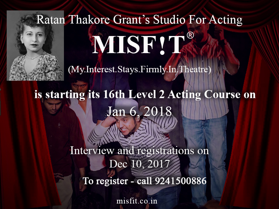 MISF!T Level 2 Acting course on Jan 6, 2018